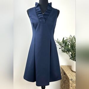 Jessica Howard Navy Ruffled Mini Dress
